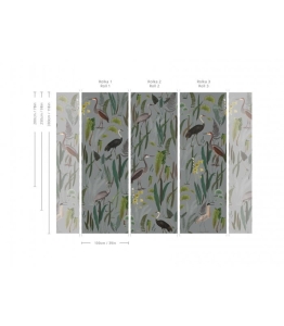 Wallcolors Tapeta Calm Heron Mint
