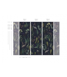 Wallcolors Tapeta Calm Heron Navy