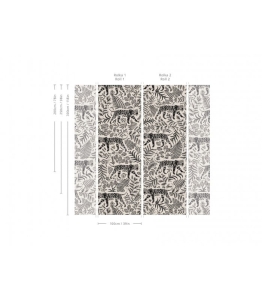 Wallcolors Tapeta Camouflaged Tiger White
