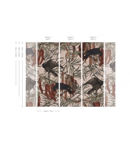 Wallcolors Tapeta Crows Pink