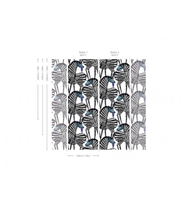 Wallcolors Tapeta Dancing Zebras