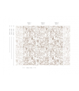 Wallcolors Tapeta Forest Friends Brown
