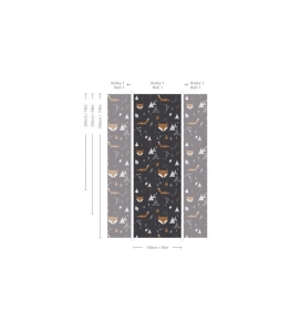 Wallcolors Tapeta Fox Adventure Black