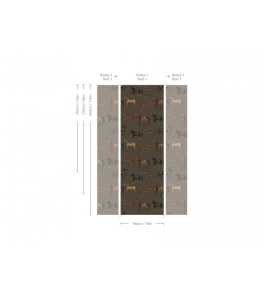 Wallcolors Tapeta Horses Olive
