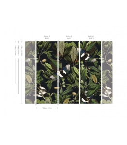 Wallcolors Tapeta Magpie Black