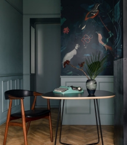 Wallcolors Tapeta Teal Blue Garden