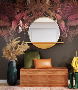 Wallcolors Tapeta Tropical Composition Pink