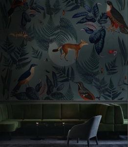Wallcolors Tapeta Turquoise Fern