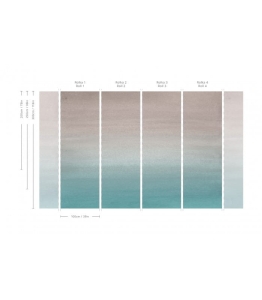 Wallcolors Tapeta Turquoise Fogg