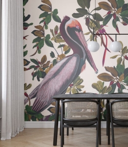Wallcolors Tapeta Vintage Pelicans