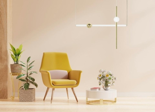 MOOSEE lampa wisząca LIBRA 90 IN biała / złota