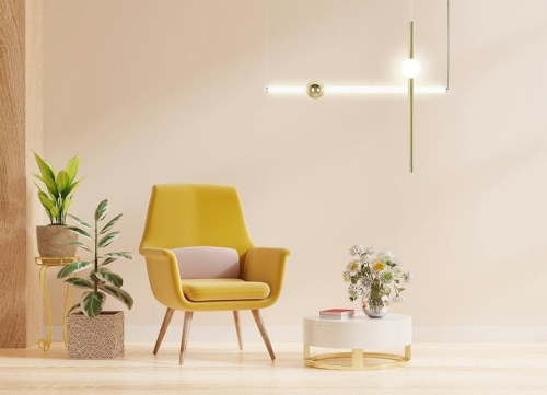 MOOSEE lampa wisząca LIBRA 90 IN biała / złota