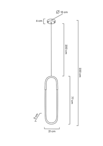 MOOSEE lampa wisząca PUZO L złota