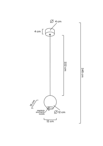 MOOSEE lampa wisząca OJO złota