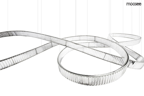 MOOSEE lampa wisząca WAVE 380 chrom