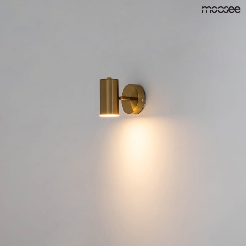 MOOSEE lampa ścienna SPOT złota