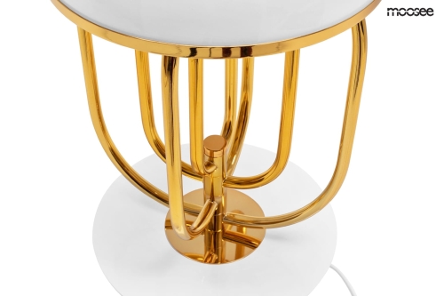 MOOSEE lampa stołowa BOTTEGA złota / biała