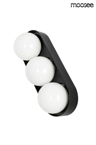 MOOSEE lampa ścienna DROPS 3 czarna