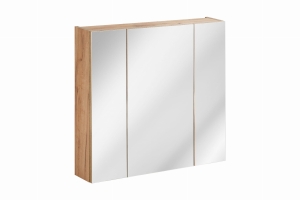 COMAD Szafka z Lustrem 80cm 3 Drzwi CAPRI OAK 843A FSC