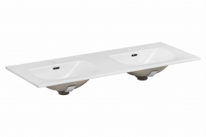 COMAD Umywalka meblowa dwukomorowa 120cm SKY 120D/DP-8099