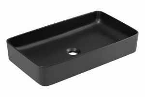 COMAD Umywalka nablatowa UM-6275 SLIM 60 BLACK DP