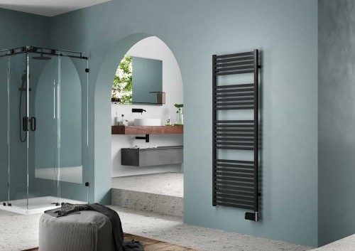 Grzejnik elektryczny Irsap Guadre 872x530 czarny mat  OUTLET