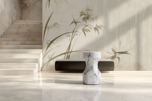 Grafika Reve Marron et Beige Silence MS208