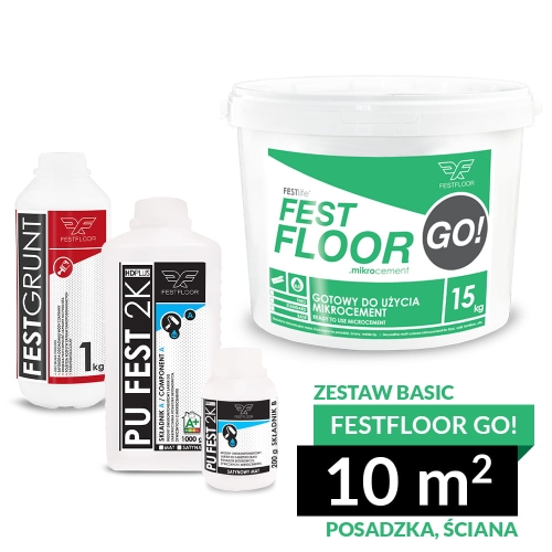 Zestaw mikrocementu FESTFLOOR GO! BASIC - 10m²
