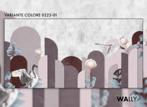 WallyArt tapeta Aves 0223-01