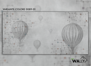 WallyArt tapeta Baloon 0089-01