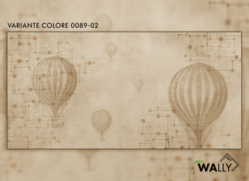 WallyArt tapeta Baloon 0089-02