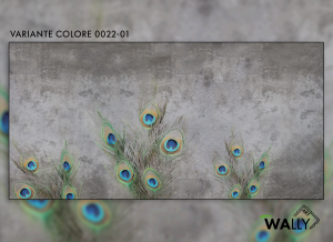 WallyArt tapeta Peacock 0022-01