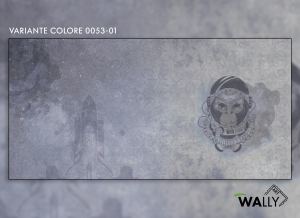 WallyArt tapeta Space Monkey 0053-01