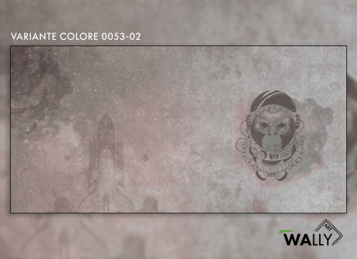 WallyArt tapeta Space Monkey 0053-02
