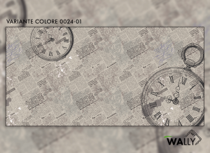 WallyArt tapeta Time Of Words 0024-01