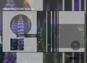 WallyArt tapeta Violet 0040-01