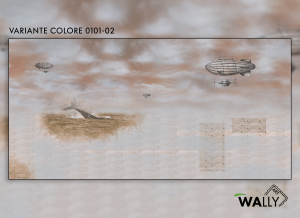 WallyArt tapeta Whale 0101-02