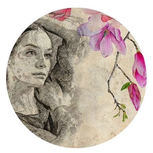 Grafika-Metalic-Art-Dots-Dziewczyna.webp