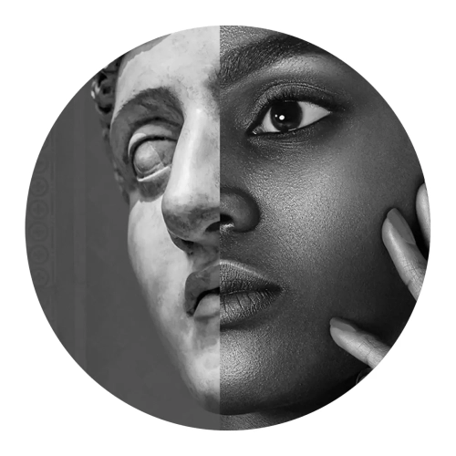 Grafika-Metalic-Art-Dots-Head-silver.webp