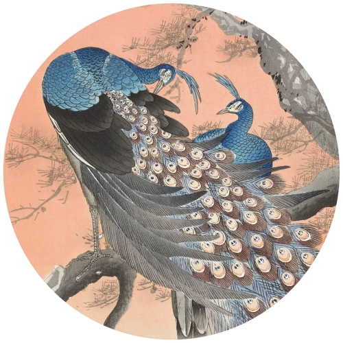 Grafika-Metalic-Art-Japonskie-pawie.webp