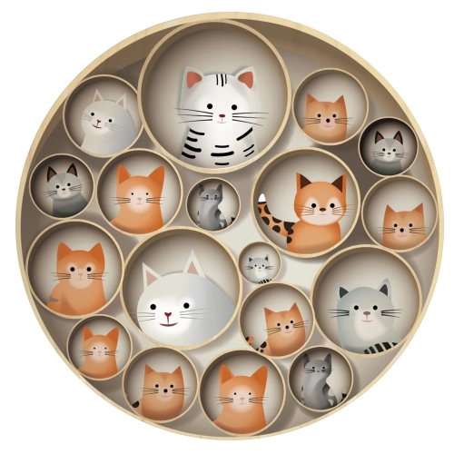 Grafika-Metalic-Art-Dots-Koty.webp