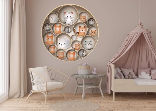 Grafika-Metalic-Art-Dots-Koty.webp