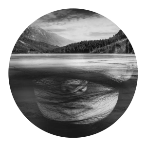 Grafika Metalic Art Dots Lake silver MK2023105