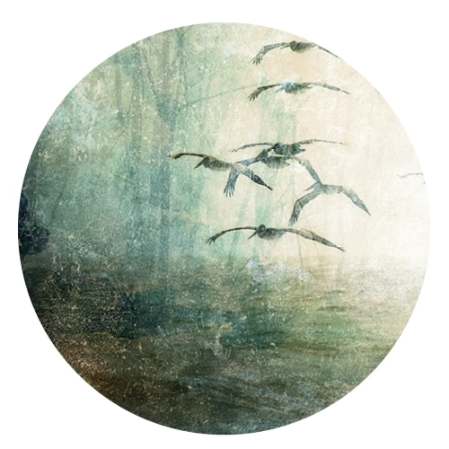 Grafika-Metalic-Art-Dots-Lesny-krajobraz.webp