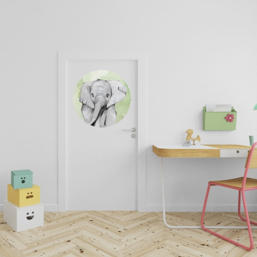 Grafika-Metalic-Art-Dots-naklejka-na-drzwi-Slon.jpg