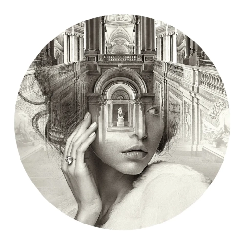 Grafika-Metalic-Art-Dots-Palace-gold.webp