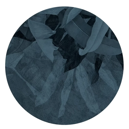 Grafika-Metalic-Art-Dots-Szare-liście-dark.webp