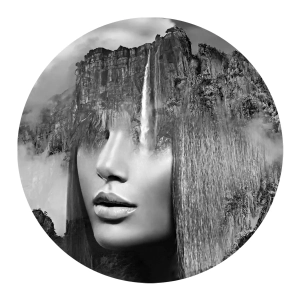 Grafika Metalic Art Dots Waterfall MK2023112
