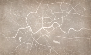 Grafika Metalic Art Kraków Sepia NG2024010