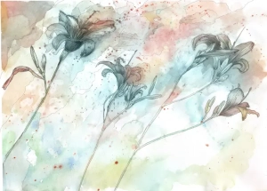 Grafika Metalic Art Lilie MA2022014